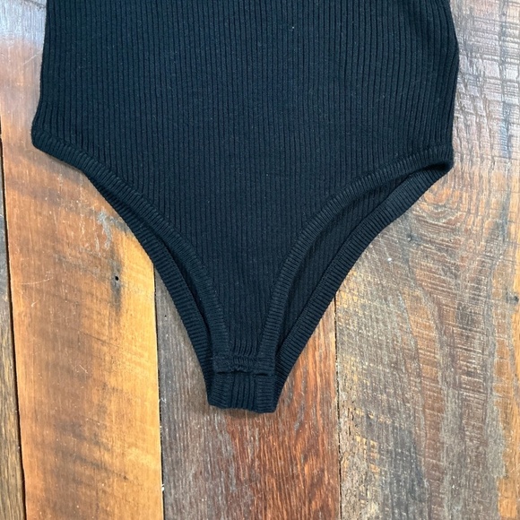 Intimately By Free People Black Knit Turtleneck LS Bodysuit Women’s Size S - Picture 5 of 7